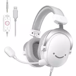 FIFINE H9 AmpliGame USB Gaming Headset – 7.1 Surround Sound White FIFINE H9 AmpliGame USB Gaming Headset – 7.1 Surround Sound White