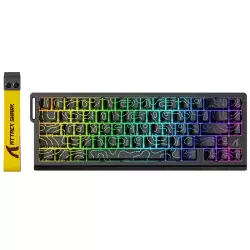 ATTACK SHARK X68 HE Rapid Trigger RGB Magnetic Gaming Keyboard with Adjustable Actuation,Hall Effect Magnetic Switch, 8KHz Polling Rate (Black Contour) ATTACK SHARK X68 HE Rapid Trigger RGB Magnetic Gaming Keyboard with Adjustable Actuation,Hall Effect Magnetic Switch, 8KHz Polling Rate (Black Contour)