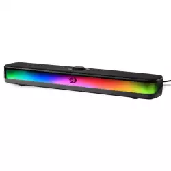 Redragon GS515 RGB Desktop Soundbar, 2.0 Channel Stereo Computer Speakers for Desktop with BT 5.3, USB-C/USB Powered, Black Redragon GS515 RGB Desktop Soundbar, 2.0 Channel Stereo Computer Speakers for Desktop with BT 5.3, USB-C/USB Powered, Black