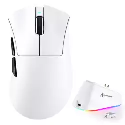 ATTACK SHARK V3PRO Ultra-Light Tri-Mode Gaming Mouse with Charging Dock - White ATTACK SHARK V3PRO Ultra-Light Tri-Mode Gaming Mouse with Charging Dock - White