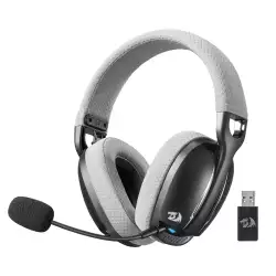 Redragon H878 SKULD PRO Wireless / Bluetooth / Wired Gaming Headset – 7.1 Surround Sound – Black & Gray | H878BG Redragon H878 SKULD PRO Wireless / Bluetooth / Wired Gaming Headset – 7.1 Surround Sound – Black & Gray | H878BG