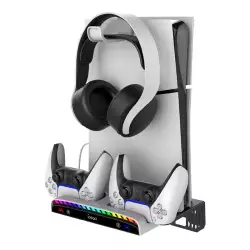 iPega P5S011 Wall Mount Stand for PS5/PS5 Slim with Dual Charger Dock for PS5 Controller iPega P5S011 Wall Mount Stand for PS5/PS5 Slim with Dual Charger Dock for PS5 Controller