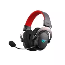 HAVIT H2002D Wired Gaming Headset with 53mm Drivers & Detachable Microphone - Black / Ochre / Red | 6939119056882 HAVIT H2002D Wired Gaming Headset with 53mm Drivers & Detachable Microphone - Black / Ochre / Red | 6939119056882