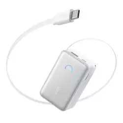 Anker Nano 10000 mAh Power Bank, 45W - White | A1638H21 Anker Nano 10000 mAh Power Bank, 45W - White | A1638H21