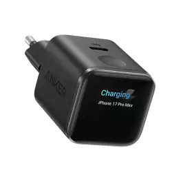 Anker Nano 45W Smart Display Charger + 0.9m 240W Upcycled-Braided USB-C Cable – Black | A121DG11 Anker Nano 45W Smart Display Charger + 0.9m 240W Upcycled-Braided USB-C Cable – Black | A121DG11