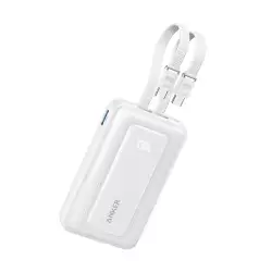 Anker Zolo Power Bank 10,000mAh 35W Dual Built-In USB-C Cables – White | A110LH22 Anker Zolo Power Bank 10,000mAh 35W Dual Built-In USB-C Cables – White | A110LH22