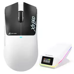 ATTACK SHARK X11 PRO V2 Wireless Gaming Mouse with TFT Display Charging Dock – White & Black ATTACK SHARK X11 PRO V2 Wireless Gaming Mouse with TFT Display Charging Dock – White & Black