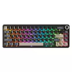 ATTACK SHARK X66 Wireless Mechanical Keyboard with Side-Printed PBT Keycaps – Starry Black ATTACK SHARK X66 Wireless Mechanical Keyboard with Side-Printed PBT Keycaps – Starry Black