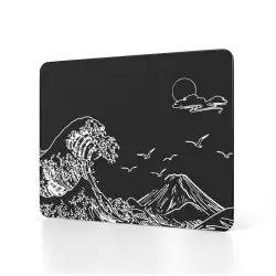 ATTACK SHARK CM05 Tempered Glass Gaming Mouse Pad – The Ukiyo Series: Midnight Black ATTACK SHARK CM05 Tempered Glass Gaming Mouse Pad – The Ukiyo Series: Midnight Black
